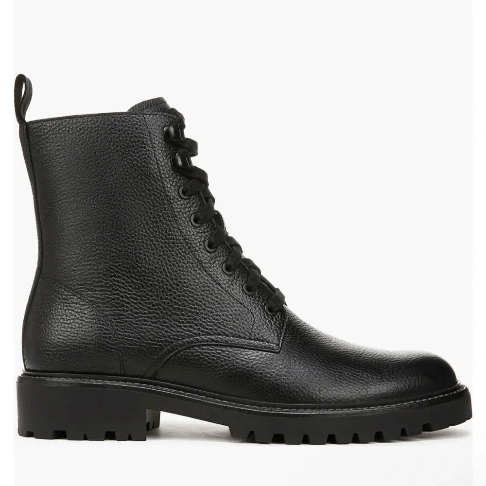 Vince Men's Dominic Black Combat Boots - Picture 16 of 16